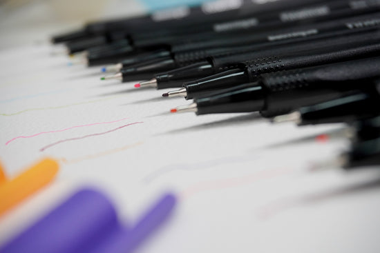 Learning with hand lettering pens