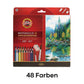 Aquarell Buntstifte Set – Wasserlöslich, 24-72 Farben, inkl. Anspitzer & Pinsel