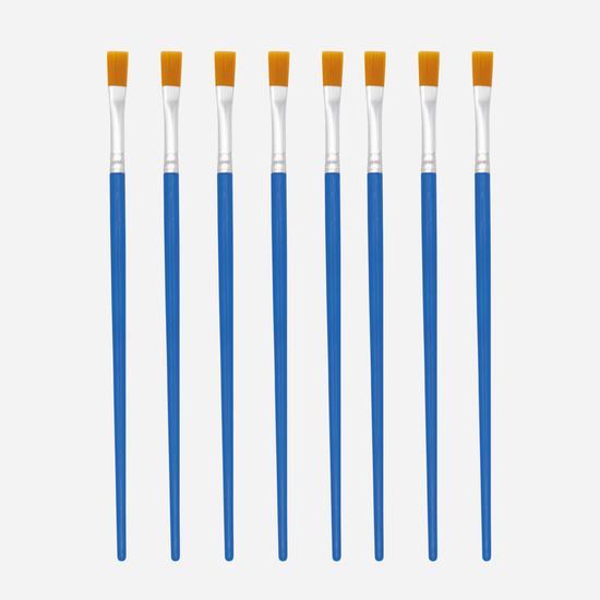 Watercolor brush wide flat brush 8 pieces ( 7mm )